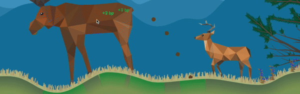 An animal spreading nutrients and seeds in PolyPine